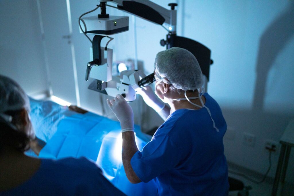 Surgical procedures - chronic angle closure glaucoma